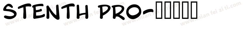 stenth pro字体转换